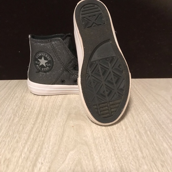CONVERSE ALL STAR, METALLIC/SILVER SNEAKERS,GIRLS - Picture 2 of 5